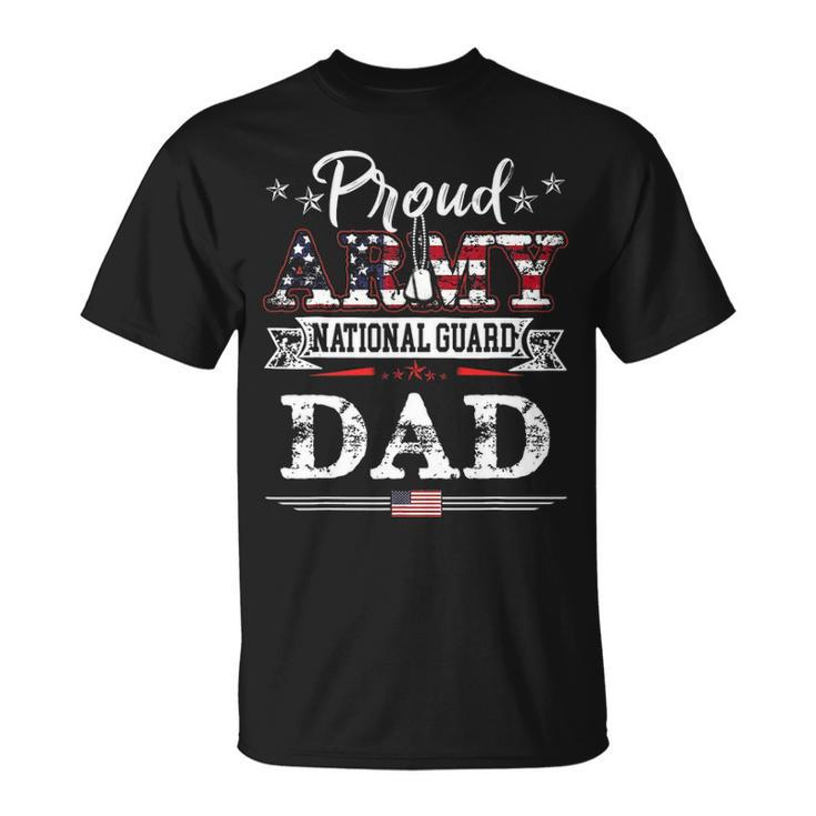 Proud Army National Guard Dad  US Military Gift V2 Unisex T-Shirt