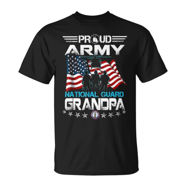 Proud Army National Guard Grandpa US Military Gift Unisex T-Shirt