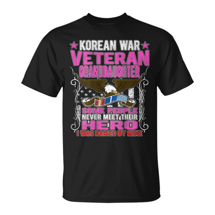Proud Korean War Veteran Granddaughter Veterans Family T-shirt