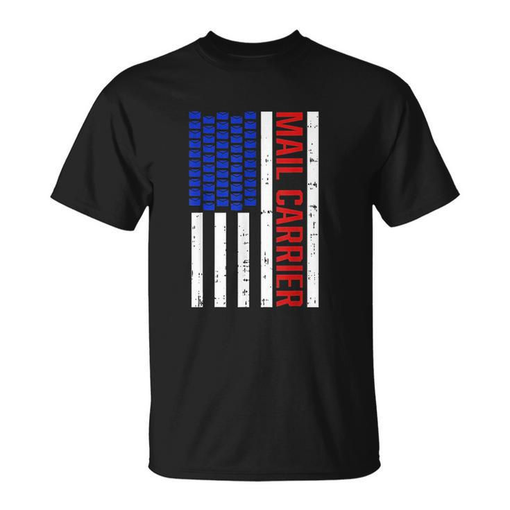 Proud Patriotic Postal Worker American Flag Us Postal Worker V2 T-shirt