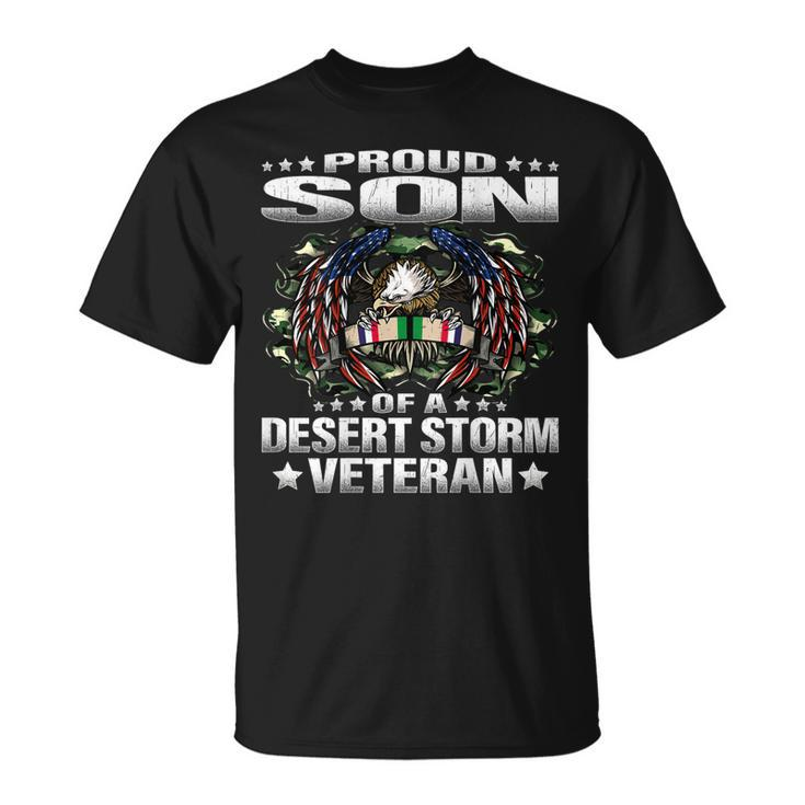 Proud Son Of A Desert Storm Veteran Military Vets Child T-shirt
