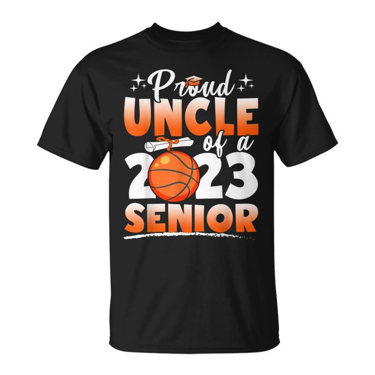 Proud Uncle Of A 2023 Senior Graduate Basketball Unisex T-Shirt