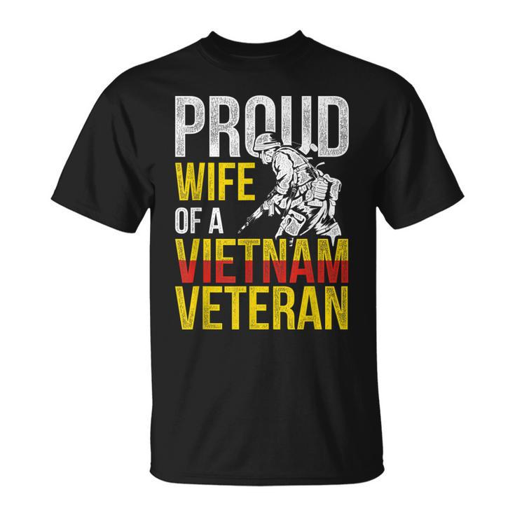 Proud Veteran Wife Vietnam Veterans Day T-shirt
