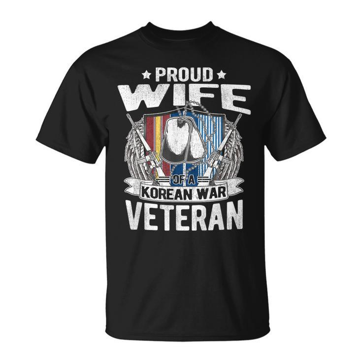 Proud Wife Of A Korean War Veteran Military Vet Spouse T-shirt
