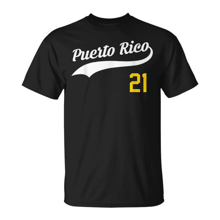 Puerto Rico Baseball 21  For Santurce Baseball Fans Unisex T-Shirt