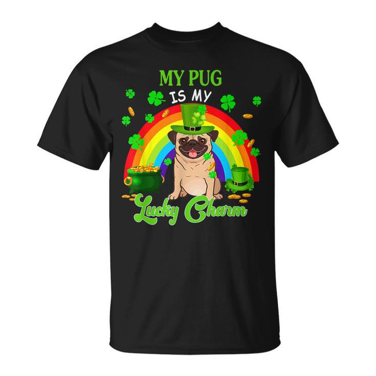 My Pug Is My Lucky Charm St Patricks Day Dog Owner T-Shirt