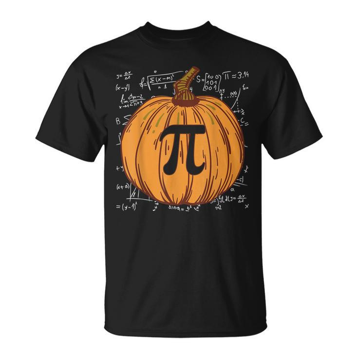 Pumpkin Pie Halloween Fall Thanksgiving Pumpkin Pi V2 T-shirt