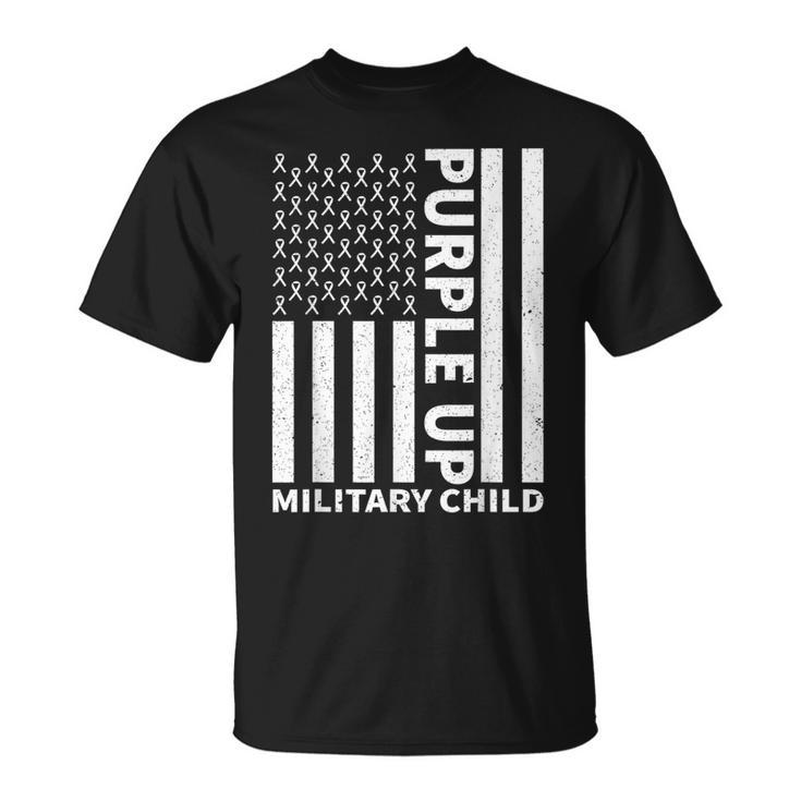 Purple Up For Military Child Military Kids Month Unisex T-Shirt