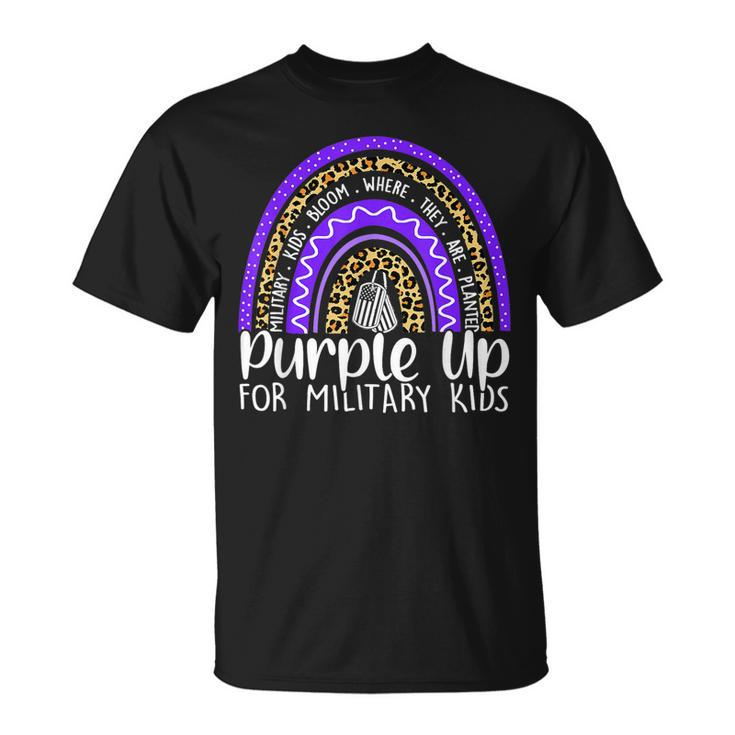 Purple Up For Military Kids Cool Month Of The Military Child  Unisex T-Shirt