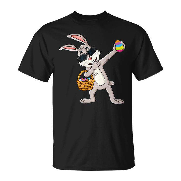 Rabbit Happy Easter Day Eggs Bunny Boys Girls Kids T-Shirt