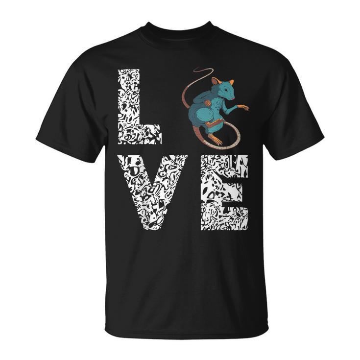 Ratte Leopard mit Langem Schwanz T-Shirt, Nager Ratte Besitzer Design