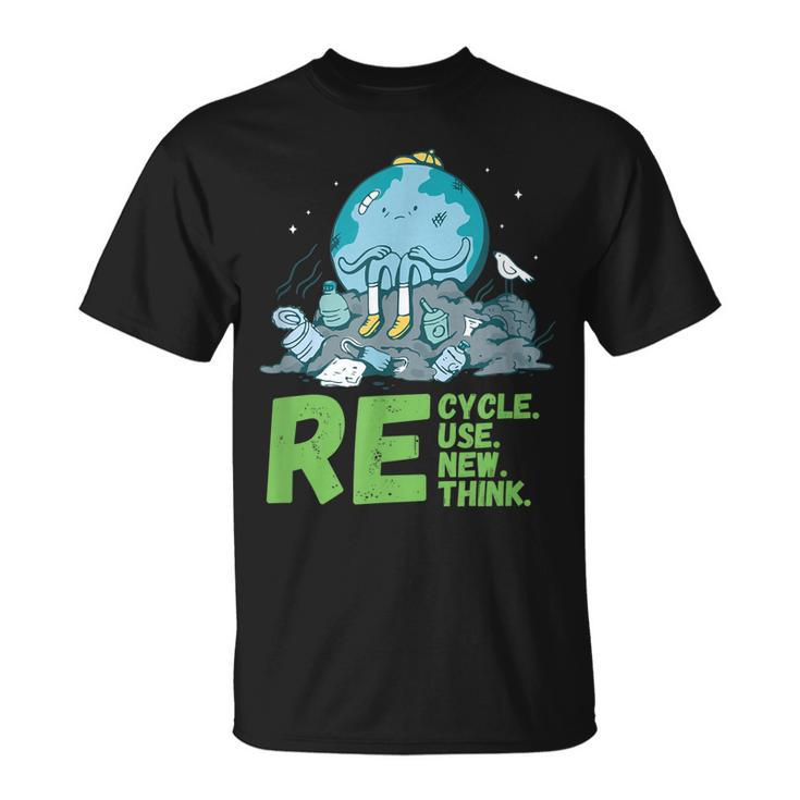 Recycle Reuse Renew Rethink Earth Day 2023 Activism  Unisex T-Shirt