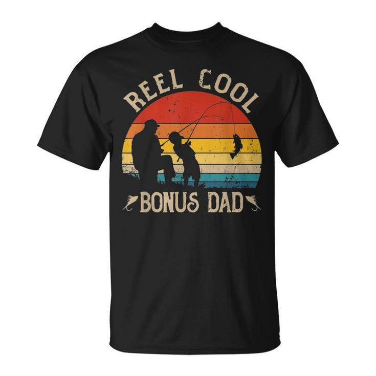 Reel Cool Bonus Dad  Fishing Fathers Day T Gift Unisex T-Shirt