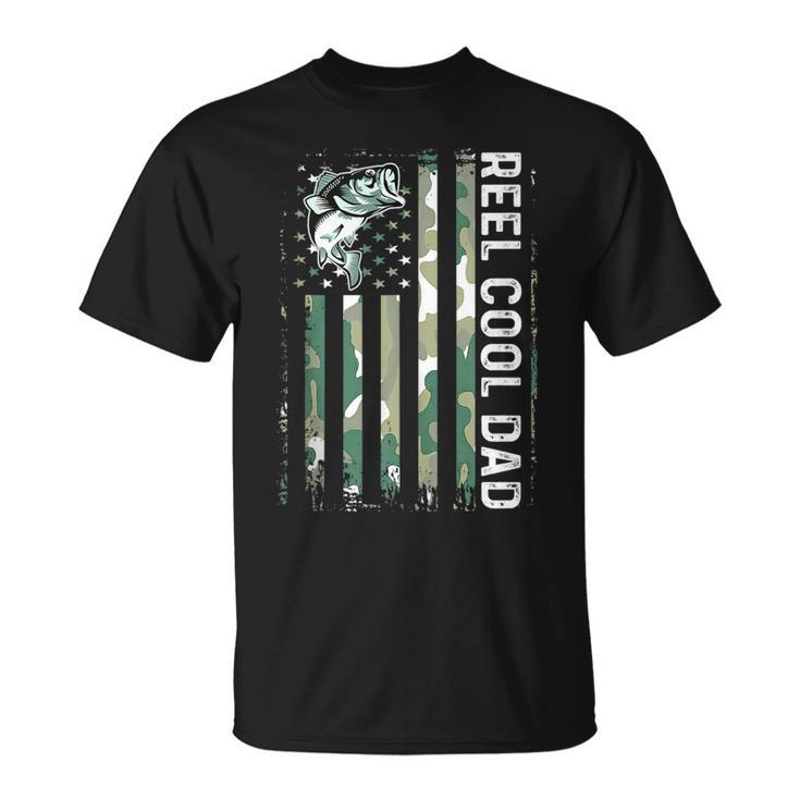 Reel Cool Dad Fishing Fathers Day 4Th Of July T-shirt