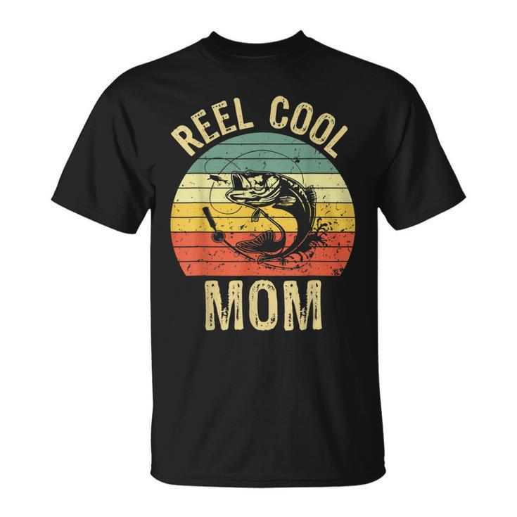 Reel Cool Mom Fishing Women Fishing Lovers Retro T-Shirt