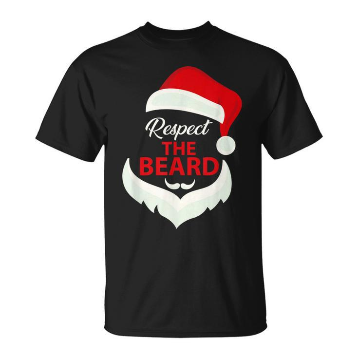 Respect The Beard Santa Claus Christmas T-shirt