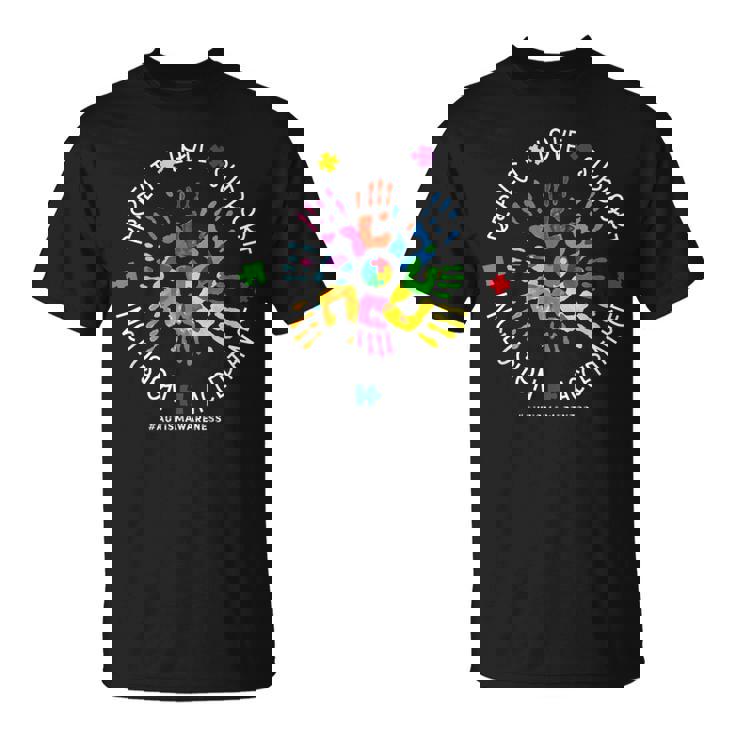 Respect Love Support Autism Awareness Support Autism  Unisex T-Shirt