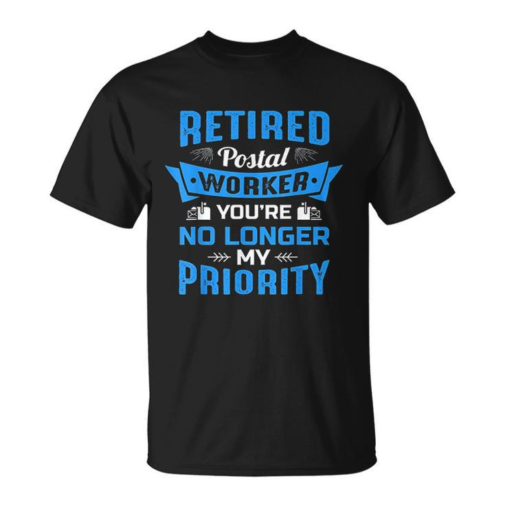 Retired Post Office Postal Worker Retirement Postman T-shirt