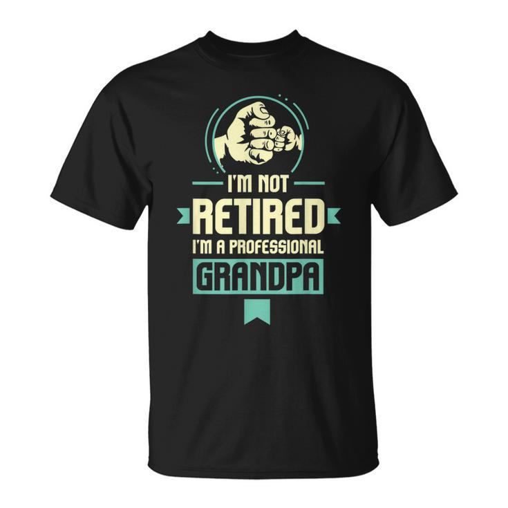 Retirement Im Not Retired Im A Professional Grandpa Unisex T-Shirt