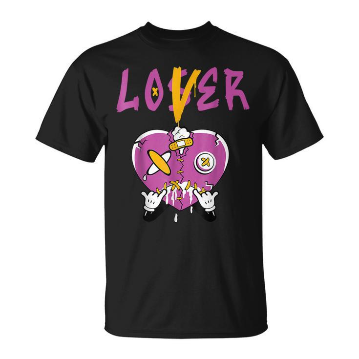 Retro 1 Brotherhood Loser Lover Heart Dripping Shoes  Unisex T-Shirt