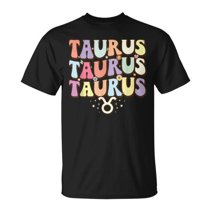 Retro Astrology Zodiac Sign April Or May Birthday Taurus  Unisex T-Shirt