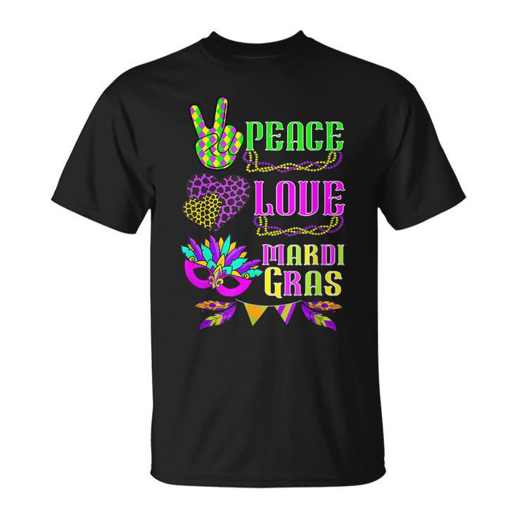 Retro Mardi Gras Love Mardi Gras Mardi Gras T-Shirt