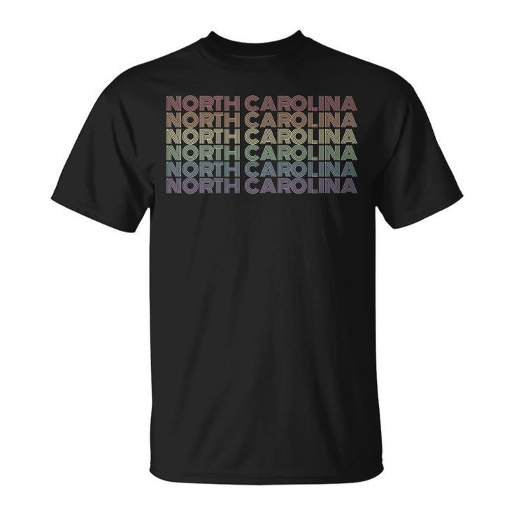Retro North Carolina Gay Pride Lgbt Us State   Unisex T-Shirt
