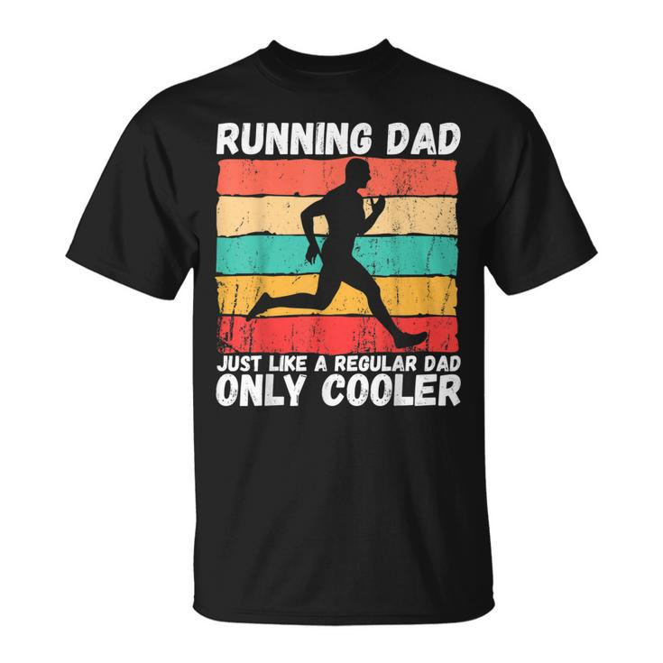 Retro Running Dad Runner Marathon Athlete Humor Outfit T-Shirt
