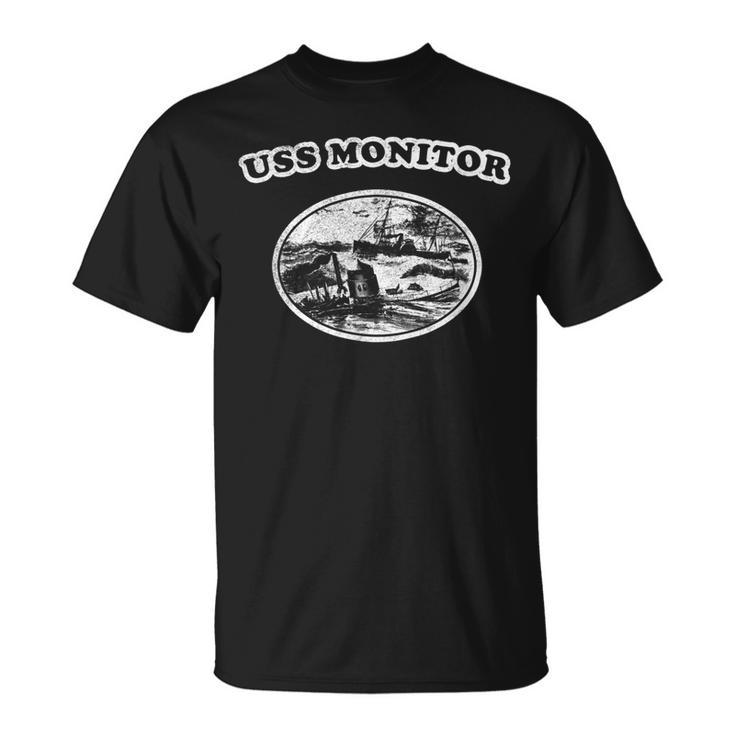 Retro Uss Monitor Civil War T-Shirt