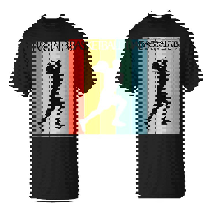 Retro Vintage Basketball Dad Coach Fathers Day Basketball T-shirt