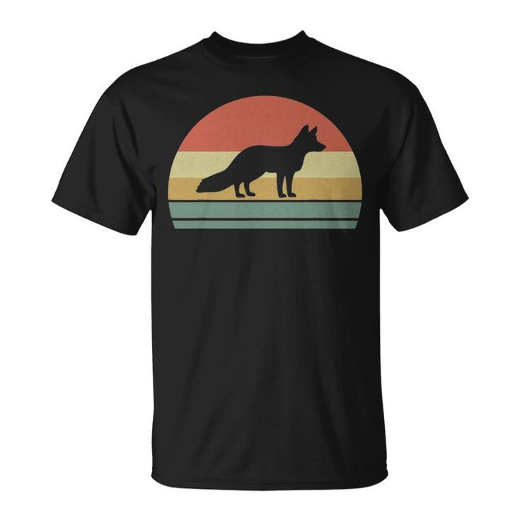Retro Vintage Fox  Gift For Family Love Animals Unisex T-Shirt
