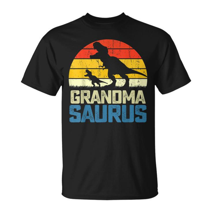 Retro Vintage Grandmasaurus Dinosaur Grandma Saurus Family Unisex T-Shirt