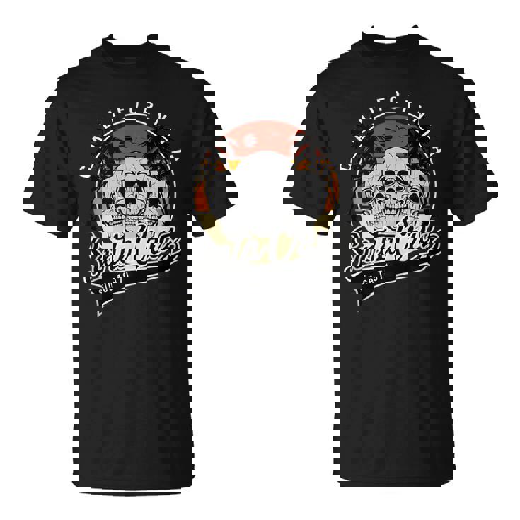Retro Vintage Santa Cruz California Skull Street Wear T