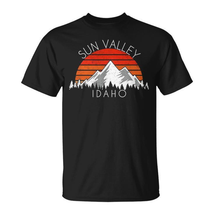 Retro Vintage Sun Valley Idaho Distressed Unisex T-Shirt