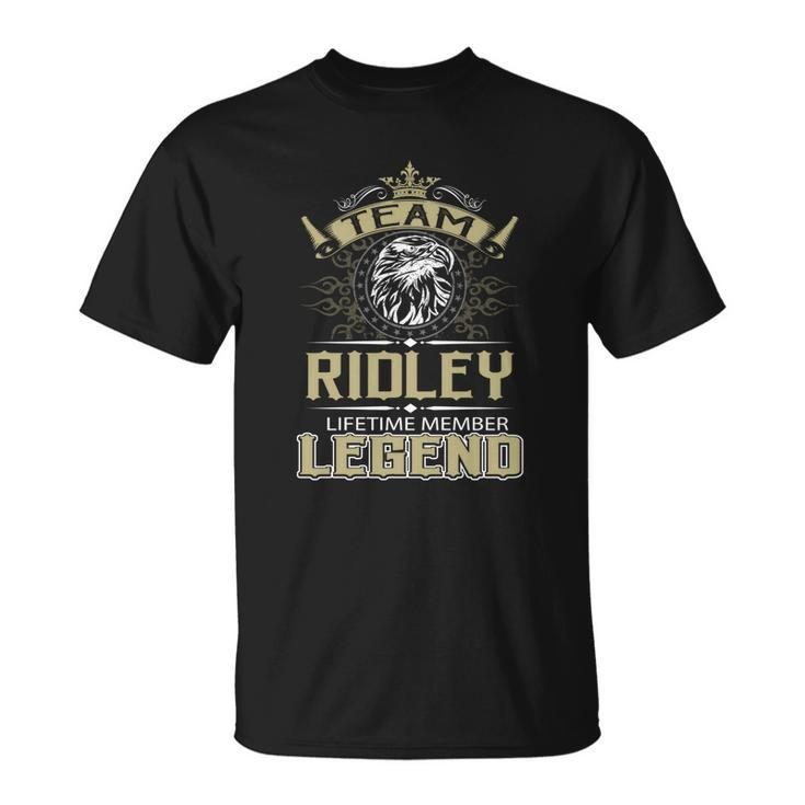 Ridley Name  - Ridley Eagle Lifetime Member Unisex T-Shirt