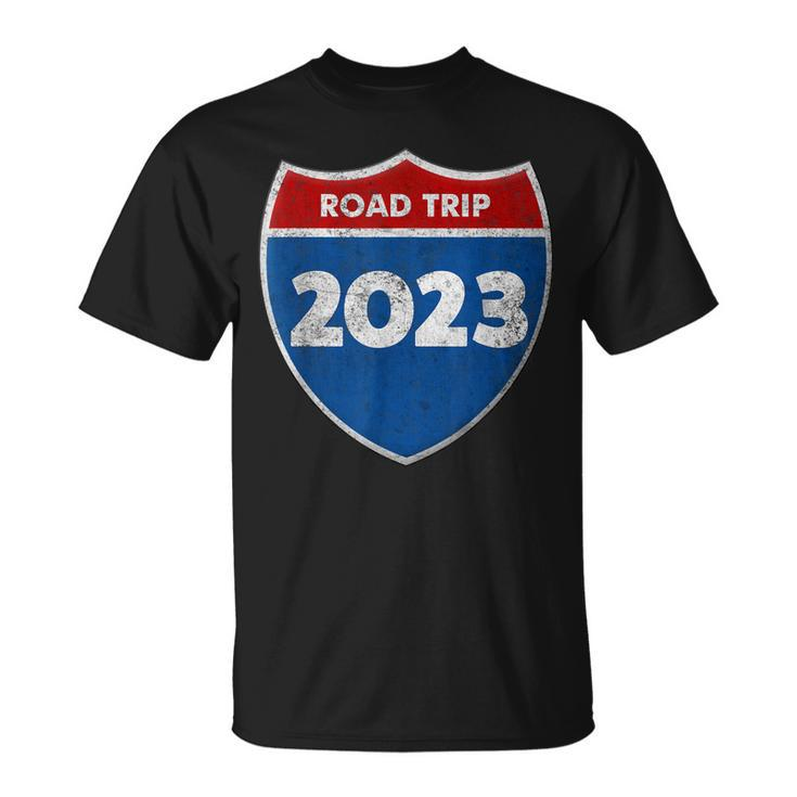 Road Trip 2023 Sign Matching Family Group  Unisex T-Shirt