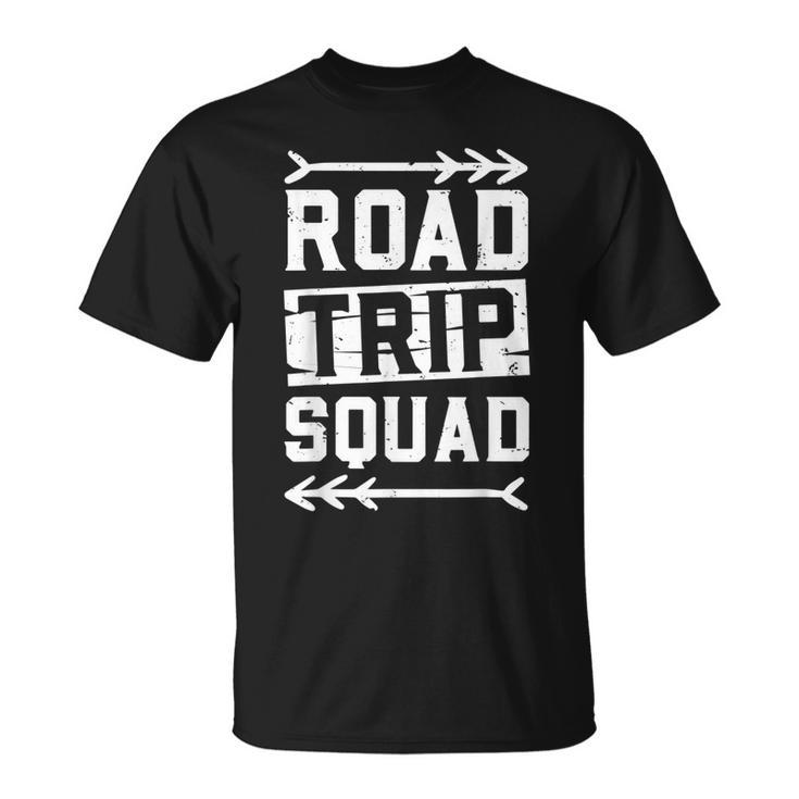 Road Trip Squad Car Motorbike Motorist Biker Travel Gift Unisex T-Shirt
