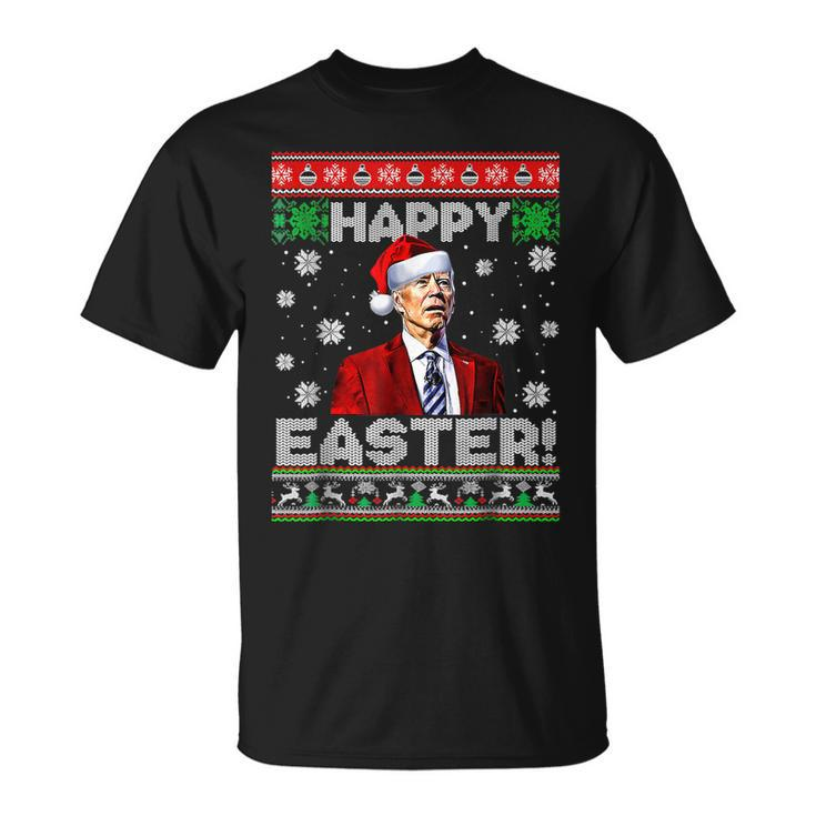 Santa Joe Biden Happy Easter Ugly Christmas V14T-shirt