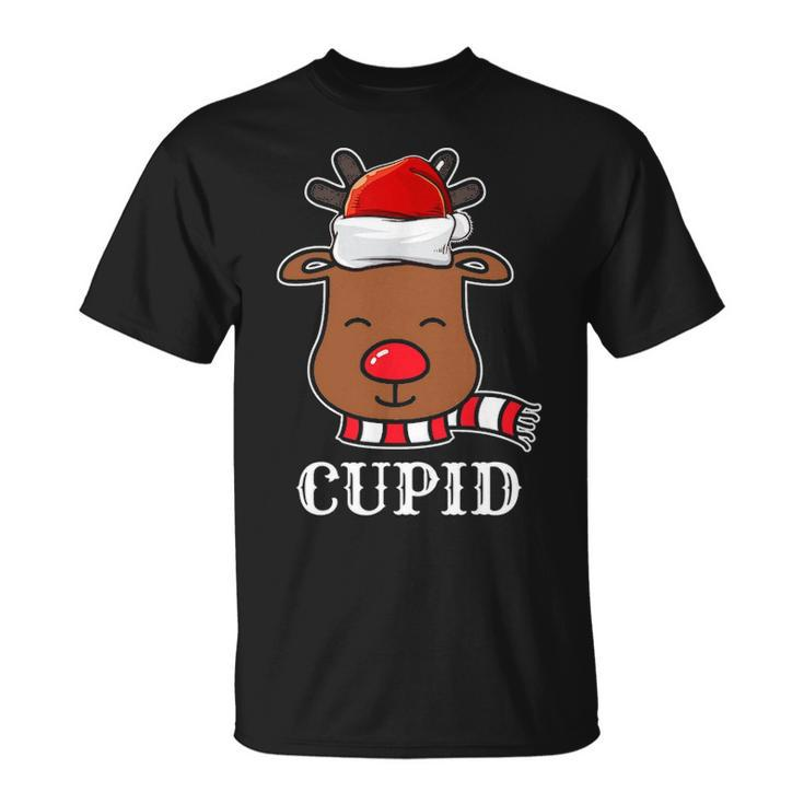 Santa Reindeer Cupid Xmas Group Costume V2 Unisex T-Shirt