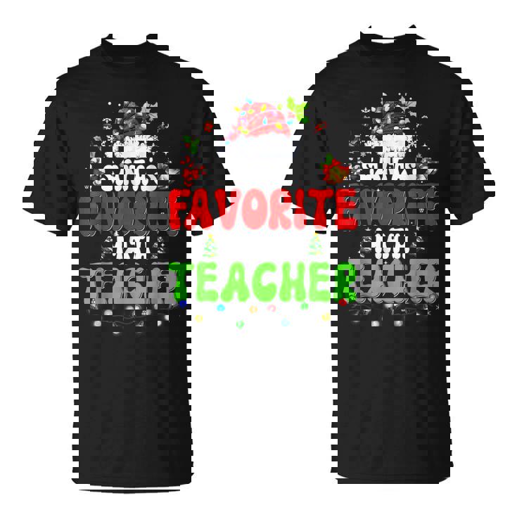 Santas Favorite Dance Teacher Group Matching Christmas 2022 T-shirt