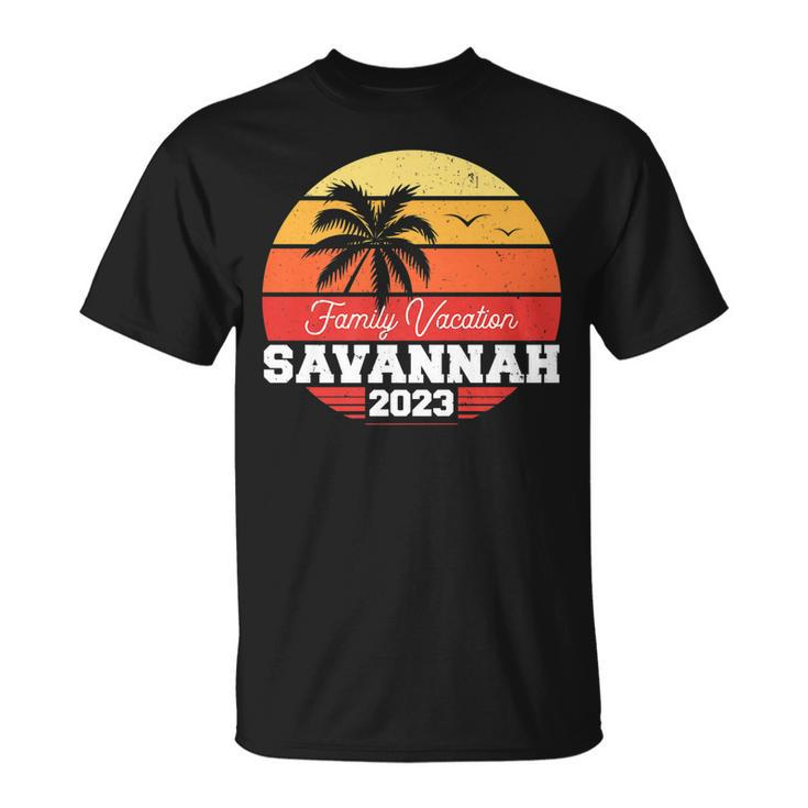 Savannah Family Vacation 2023 Matching Holiday Summer   Unisex T-Shirt