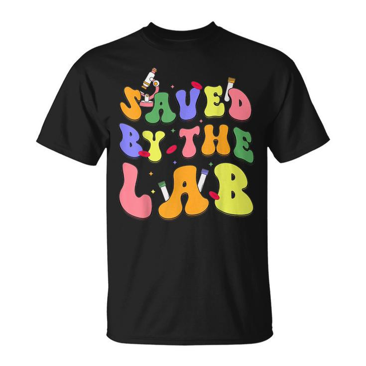 Saved By The Lab Retro Lab Week 2023 Medical Laboratory Tech  Unisex T-Shirt
