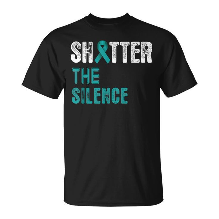 Shatter The Silence Raise Sexual Assault Awareness Abuse  Unisex T-Shirt