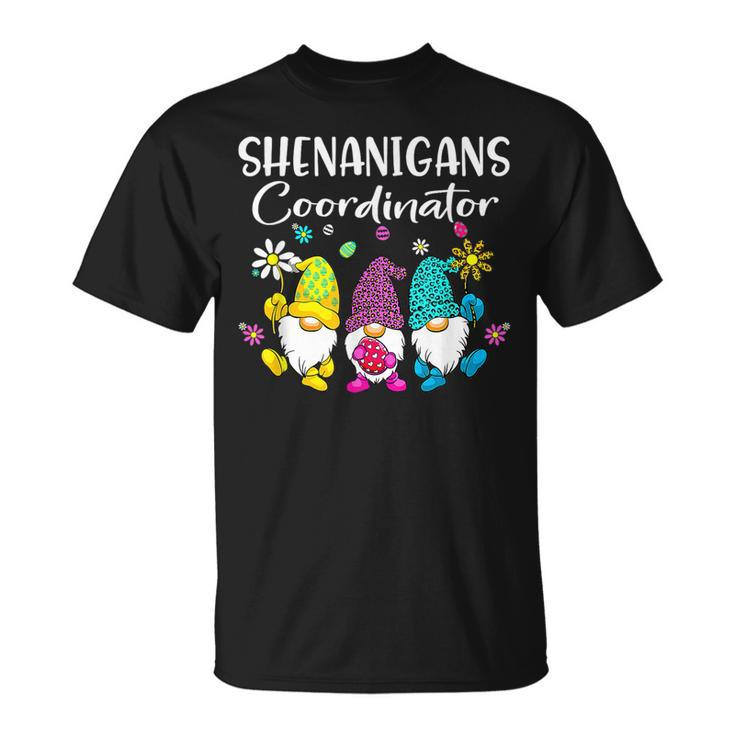 Shenanigans Coordinator Bunny Gnome Rabbit Easter Day  Unisex T-Shirt