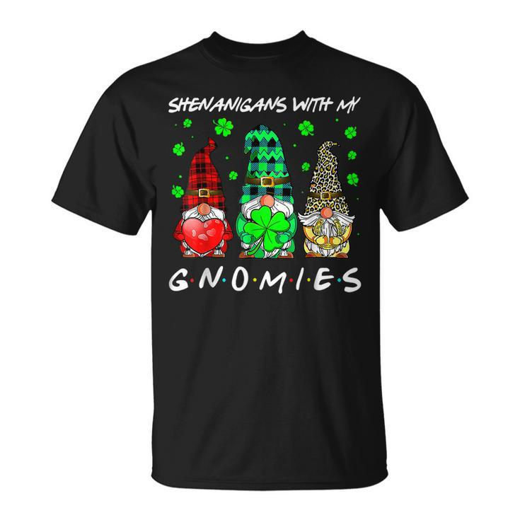 Shenanigans With My Gnomies Shamrock St Patricks Day Gnome T-shirt