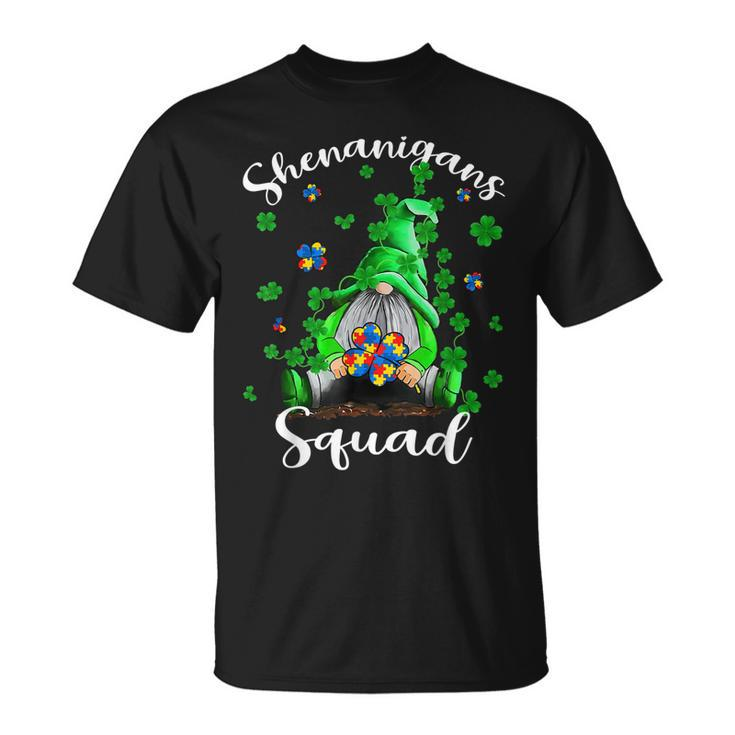 Shenanigans Squad Gnomes Autism St Patricks Day  Unisex T-Shirt