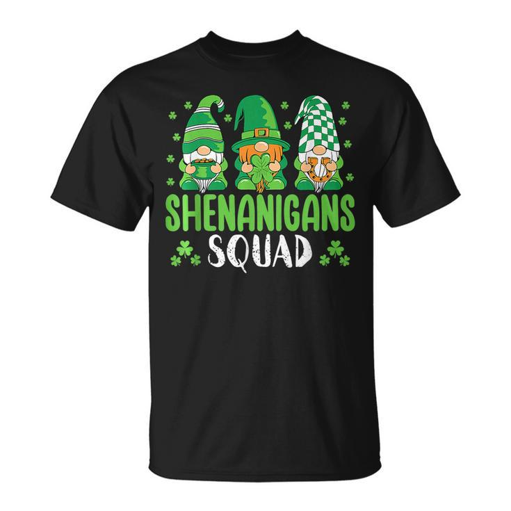 Shenanigans Squad St Patricks Day Gnomes Lover T-Shirt