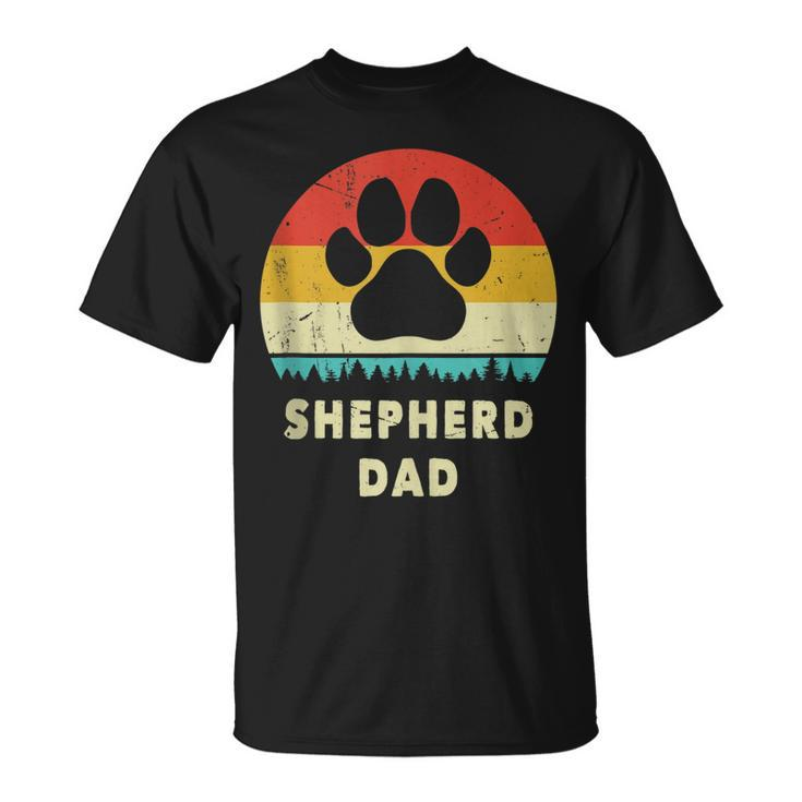 Shepherd Dad For Men German Shepherd Dog Vintage T-Shirt