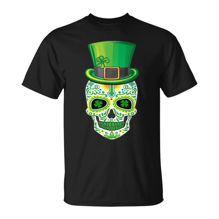 Skull St Patricks Day Irish Saint Patricks Day Of Dead T-Shirt