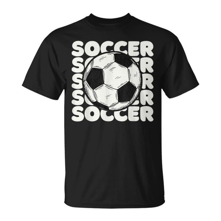 Soccer Ball  For Men Vintage Soccer For Kids  Unisex T-Shirt